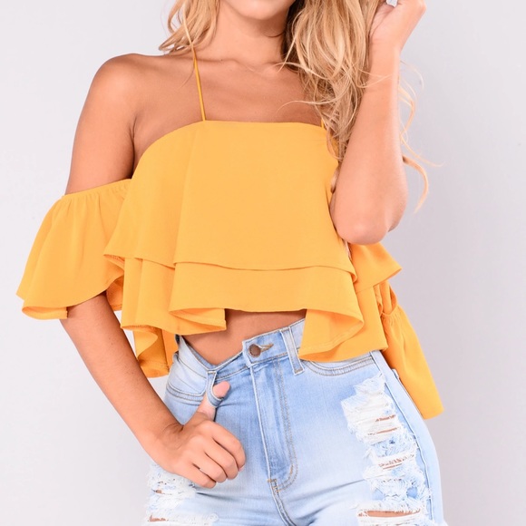 FASHIONNOVA - orange top - Picture 3 of 5